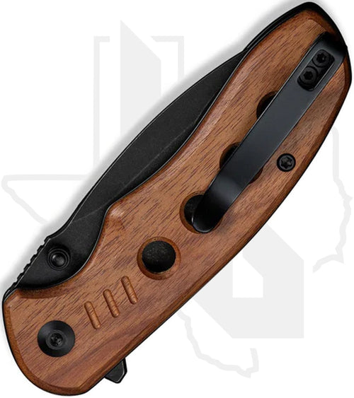 CIVIVI Triptych C23085B-3 - Guibourtia Wood, Black Stonewash