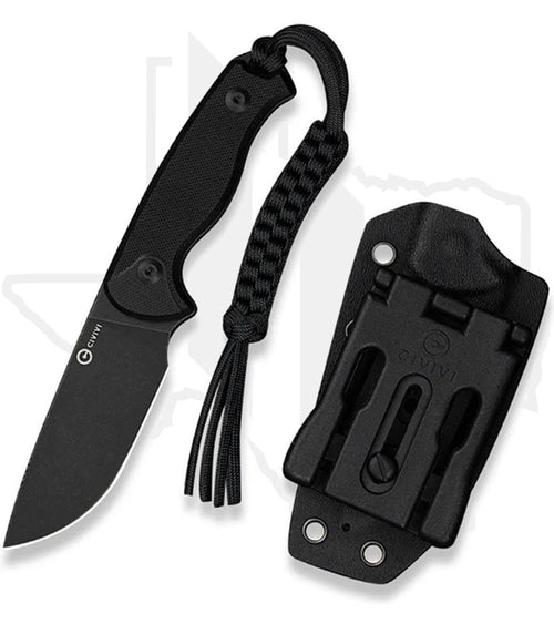 CIVIVI Timberbark C23094-1 - Black G-10, Black Stonewashed