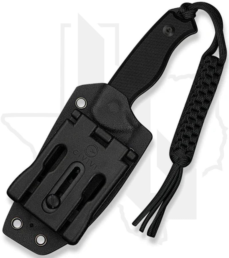 CIVIVI Timberbark C23094-1 - Black G-10, Black Stonewashed