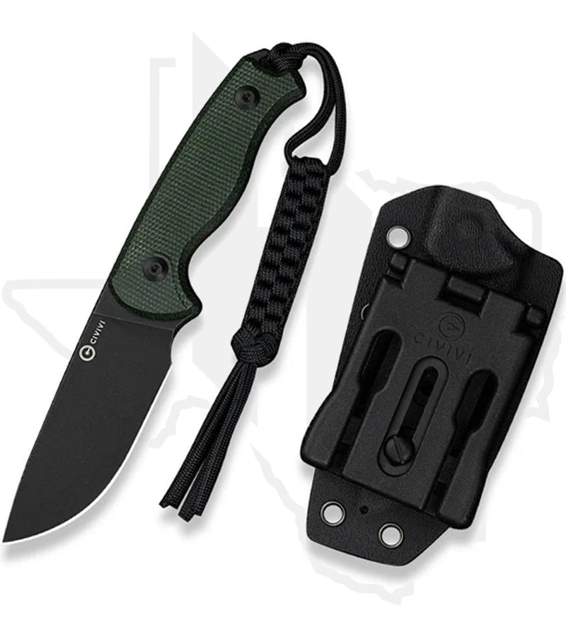 CIVIVI Timberbark C23094-3 - Green Canvas Micarta