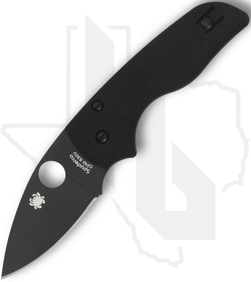 Spyderco Lil' Native C230GPBBK - Black, Black G-10