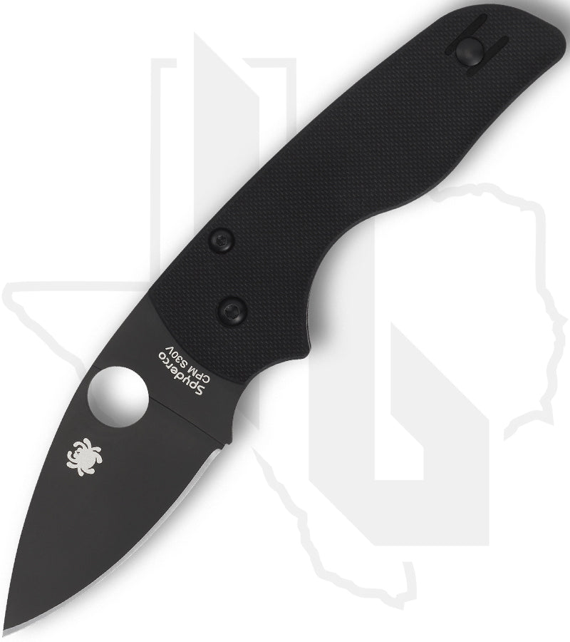 Spyderco Lil' Native C230GPBBK - Black, Black G-10