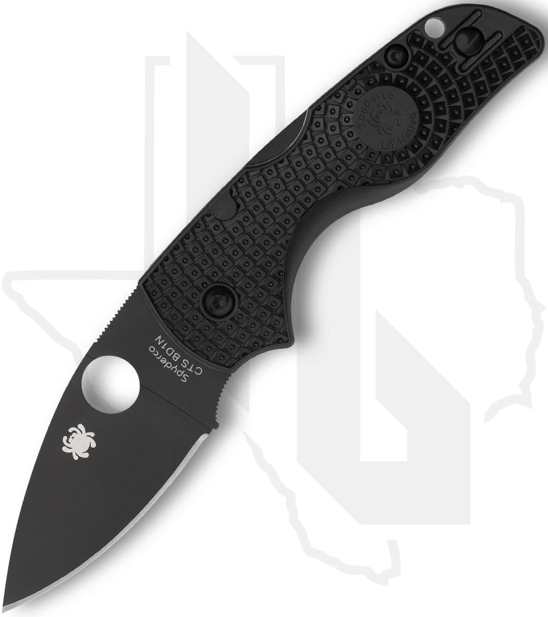 Spyderco Lil' Native Lightweight C230PBBK - Black, Black FRN