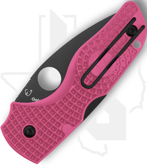 Spyderco Lil' Native Lightweight C230PPNBK - Black, Pink FRN