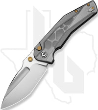 CIVIVI Wellmax C24008C-1 - Gray Aluminum, Clear Lexan Inlay, Satin
