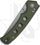 CIVIVI Noctis C24020C-3 - Olive Canvas Micarta, Stonewashed