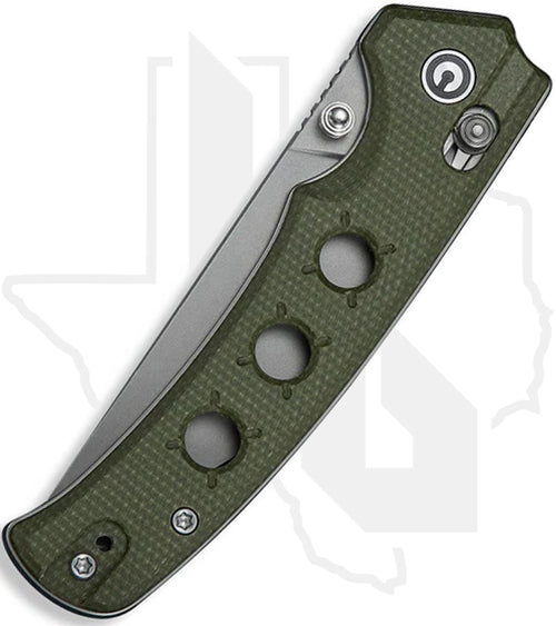 CIVIVI Noctis C24020C-3 - Olive Canvas Micarta, Stonewashed