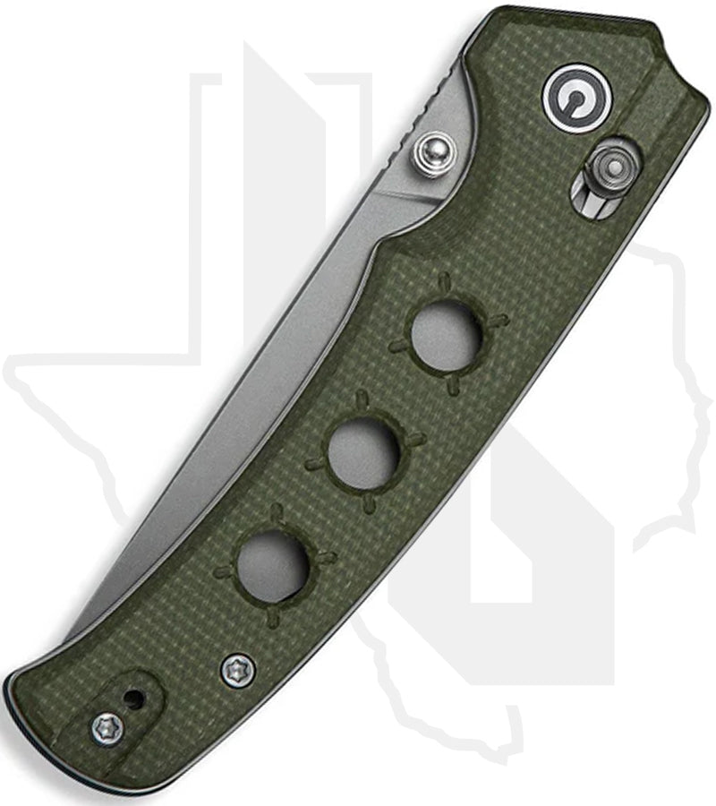CIVIVI Noctis C24020C-3 - Olive Canvas Micarta, Stonewashed