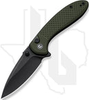 CIVIVI Faeger C24031-2 - Milled OD Green G-10, Black Stonewashed
