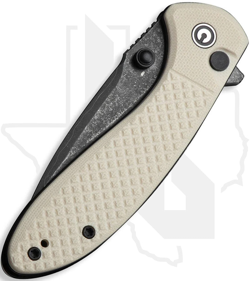 CIVIVI Faeger C24031-DS1 - Milled Ivory G-10, Damascus