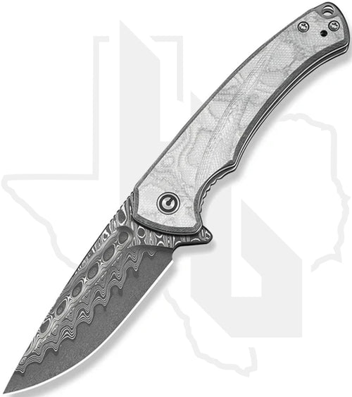 CIVIVI Voidflare C24040-DS1 - G-10 w/ Aluminium Foil, Damascus