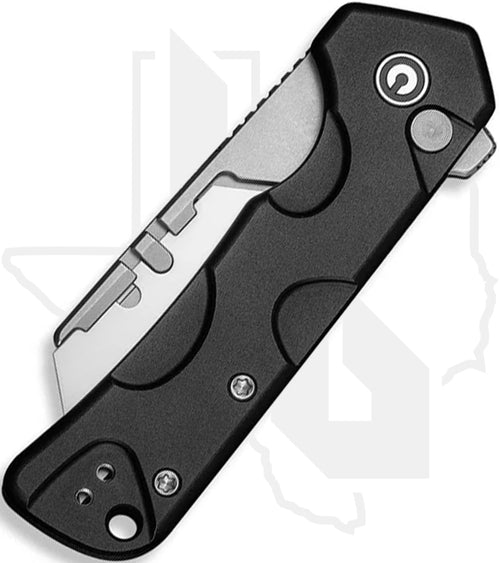 CIVIVI Pulsara Utility C24041F-1 - Black Aluminum, Stonewashed