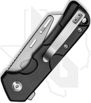 CIVIVI Pulsara Utility C24041F-1 - Black Aluminum, Stonewashed