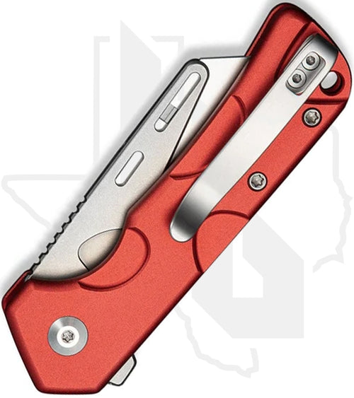 CIVIVI Pulsara Utility C24041F-2 - Red Aluminum, Stonewashed