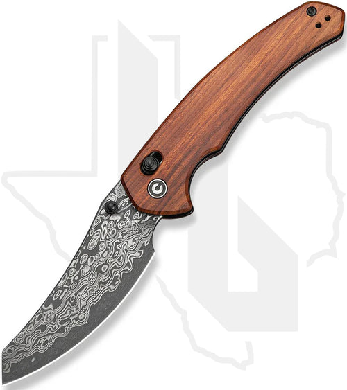 CIVIVI Sixgill C24050-DS1 - Guibourtia Wood, Damascus