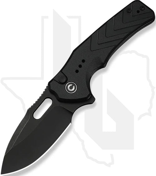 CIVIVI Vexron C24066-1 - Black G-10, Black Stonewashed
