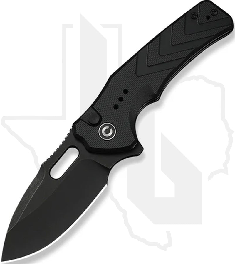 CIVIVI Vexron C24066-1 - Black G-10, Black Stonewashed