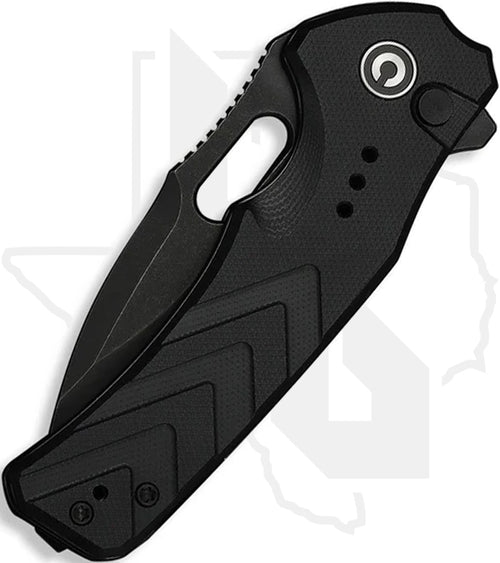 CIVIVI Vexron C24066-1 - Black G-10, Black Stonewashed