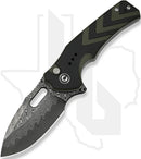 CIVIVI Vexron C24066-DS1 - Black/Green G-10, Damascus