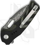 CIVIVI Vexron C24066-DS1 - Black/Green G-10, Damascus