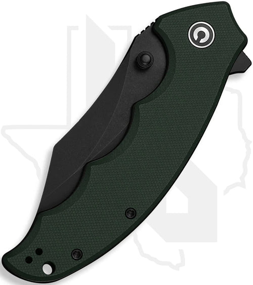CIVIVI Pentad C24068-2 - Green G-10, Black Stonewashed