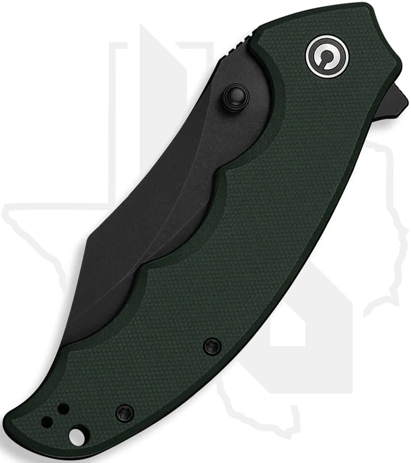CIVIVI Pentad C24068-2 - Green G-10, Black Stonewashed