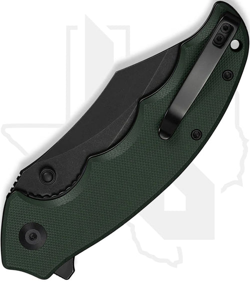 CIVIVI Pentad C24068-2 - Green G-10, Black Stonewashed