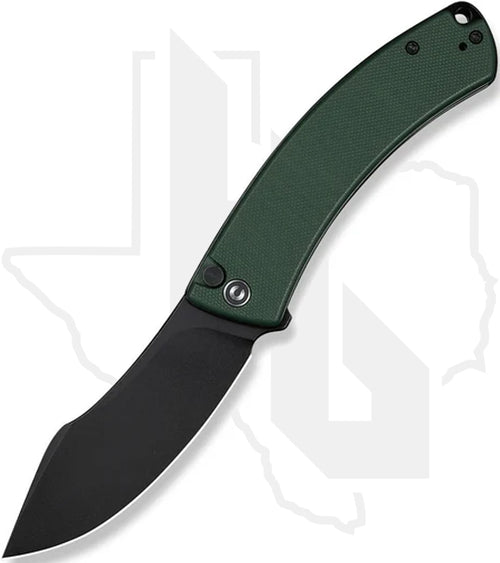 CIVIVI Outlaw Muk C24079-3 - Green G-10, Black Stonewashed