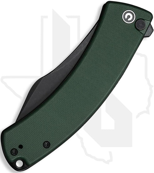 CIVIVI Outlaw Muk C24079-3 - Green G-10, Black Stonewashed