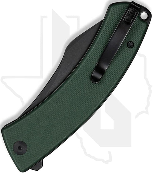CIVIVI Outlaw Muk C24079-3 - Green G-10, Black Stonewashed
