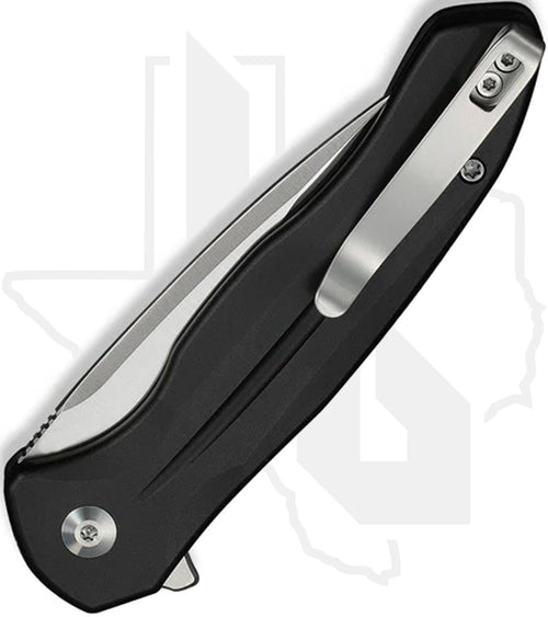 CIVIVI Button Lock Kitefin C24091-1 - Black Aluminum, Satin