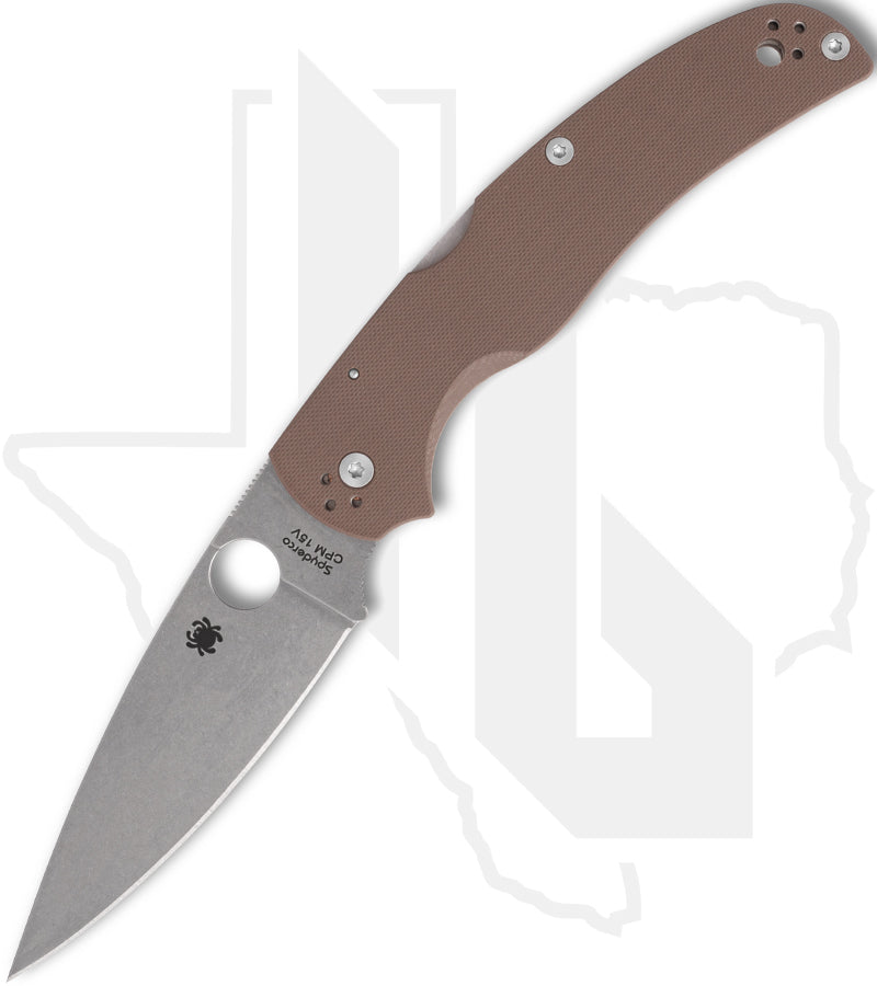 Spyderco Sprint Run Native Chief C244GPBN15V - Brown G-10