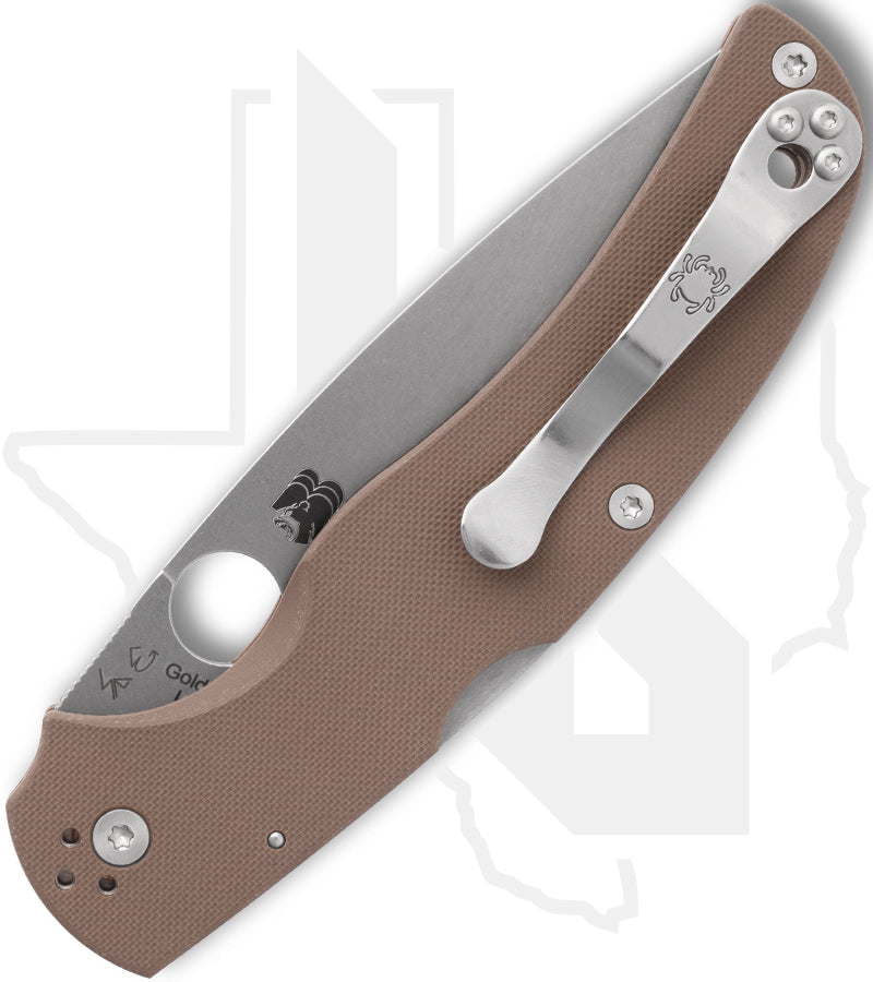 Spyderco Sprint Run Native Chief C244GPBN15V - Brown G-10