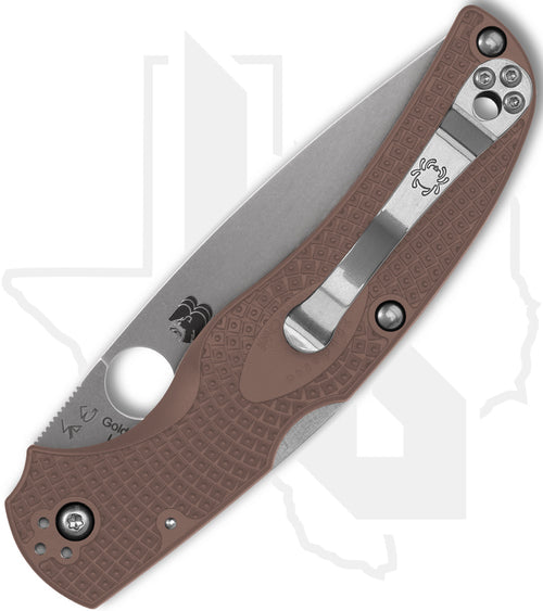 Spyderco Sprint Run Native Chief Lightweight C244PBN15V - Brown FRN