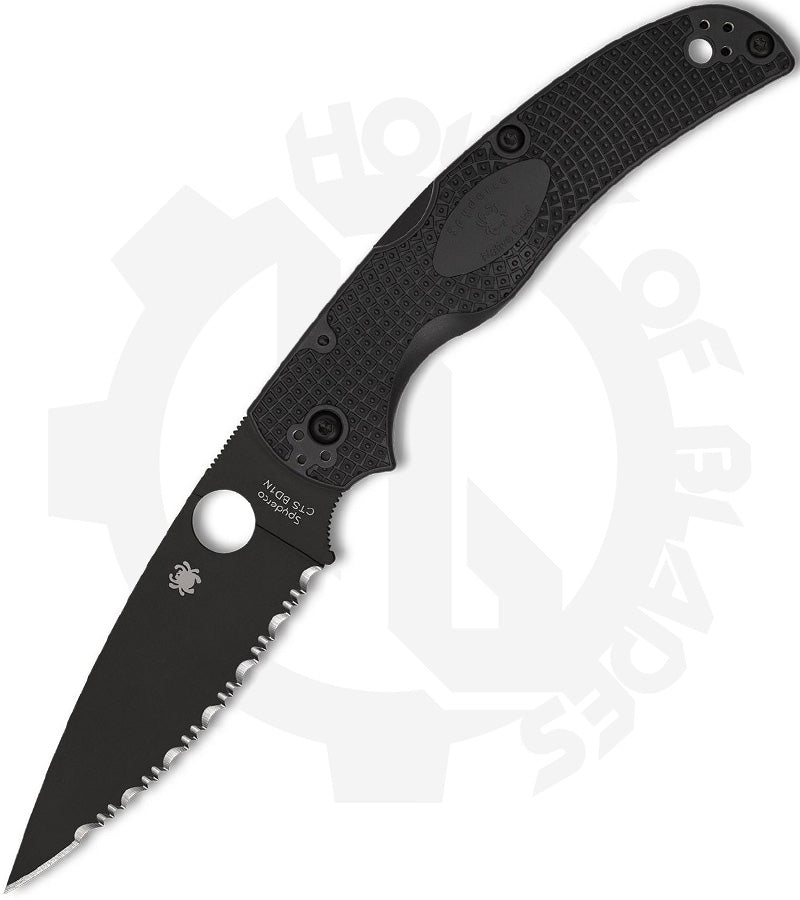 Spyderco Native Chief Lightweight C244SBBK - Black, Black FRN, SpyderEdge