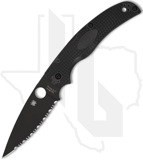 Spyderco Native Chief Lightweight C244SBBK - Black, Black FRN, SpyderEdge