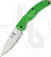 Spyderco Native Chief Lightweight Salt C244SGR - Green FRN, SpyderEdge