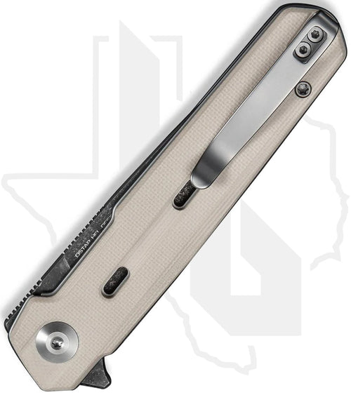 CIVIVI Navo C25015A-DS1 - Ivory G-10, Damascus