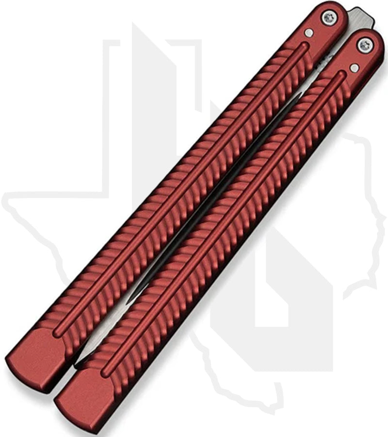 CIVIVI Dracolisk C25028-3 - Burgundy Aluminum, Black Stonewashed w/ Satin Flats
