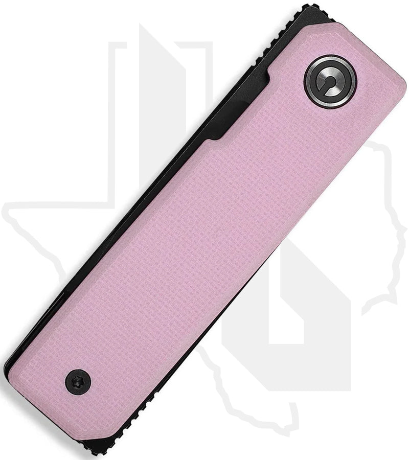 CIVIVI Kukei C25036-1 - Powder Pink G-10, Black Stonewashed