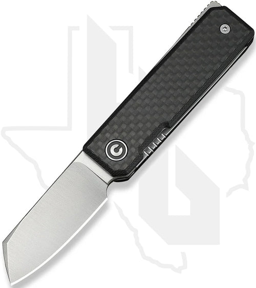 CIVIVI Kukei C25036-4 - Black G-10, Twill Carbon Fiber, Satin
