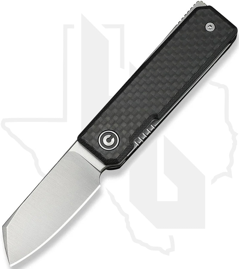 CIVIVI Kukei C25036-4 - Black G-10, Twill Carbon Fiber, Satin