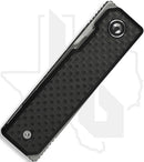 CIVIVI Kukei C25036-4 - Black G-10, Twill Carbon Fiber, Satin