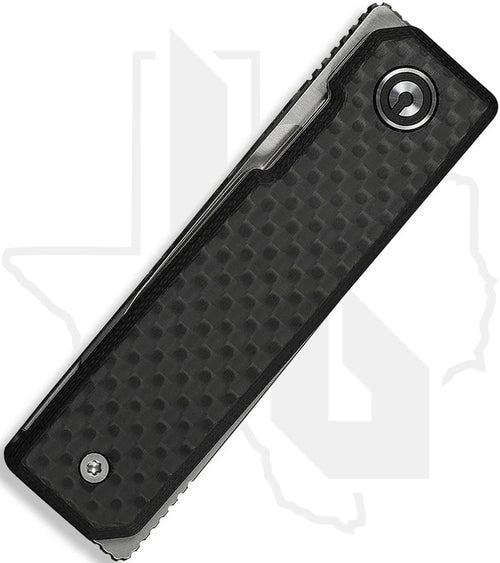 CIVIVI Kukei C25036-4 - Black G-10, Twill Carbon Fiber, Satin