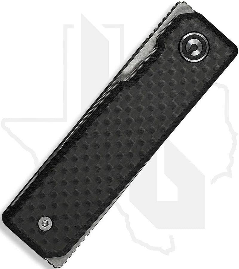 CIVIVI Kukei C25036-4 - Black G-10, Twill Carbon Fiber, Satin