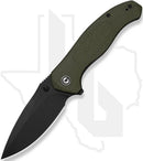 CIVIVI Vyrent C25037-2 - Olive Canvas Micarta, Black Stonewashed