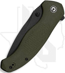 CIVIVI Vyrent C25037-2 - Olive Canvas Micarta, Black Stonewashed