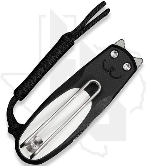 CIVIVI Purr C25054-2 - Black & White G-10, Stonewashed