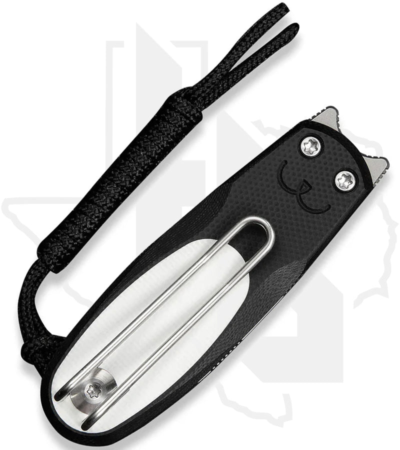 CIVIVI Purr C25054-2 - Black & White G-10, Stonewashed