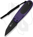 CIVIVI Purr C25054-3 - Purple & Black G-10, Black Stonewashed